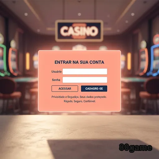 Ilustração de Explore o cassino online 80game com bônus e suporte veloz
